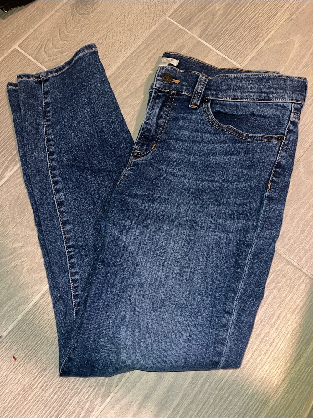 Classic Women's J.Crew Dark Blue Stretch Jeans